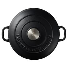 Black Cast Iron Round Casserole